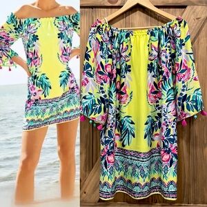 EUC 🦄 Payge Dress Lemur Alone Bauble Off Shoulder Dress Size small HTF Unicorn